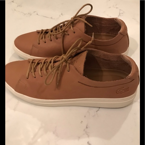 Lacoste Other - Lacoste Leather Sneakers- Size 10- Worn Once